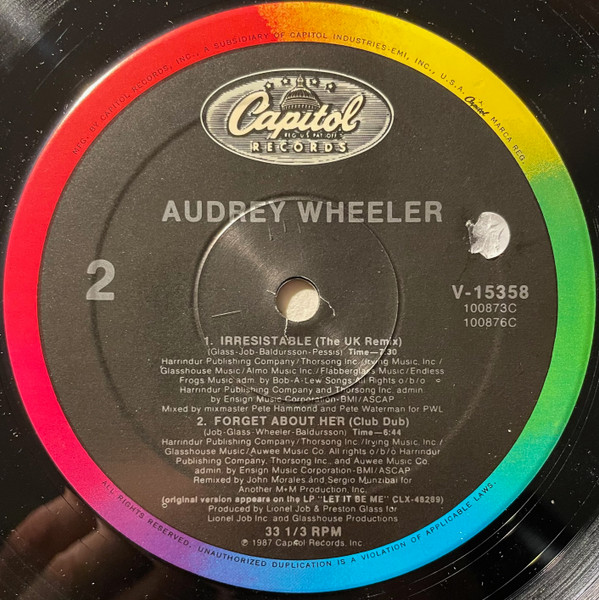 Audrey Wheeler - Forget About Her | Capitol Records (V-15358) - 4