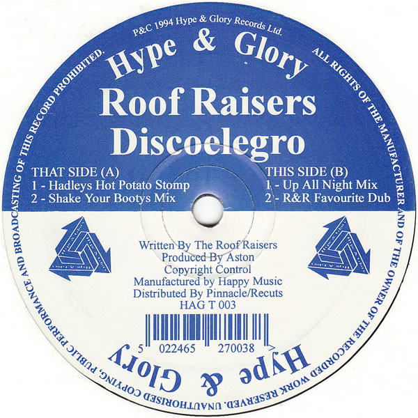 Roof Raisers - Discoelegro | Hype & Glory Records (HAG T 003)
