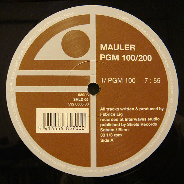 Mauler - PGM 100/200 | Shield Records (SHLD 05) - main Mauler - PGM 100/200 | Shield Records (SHLD 05) - main