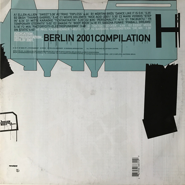 Various - Berlin 2001 Compilation | BPitch Control (BPITCH CTRL 031) - 2