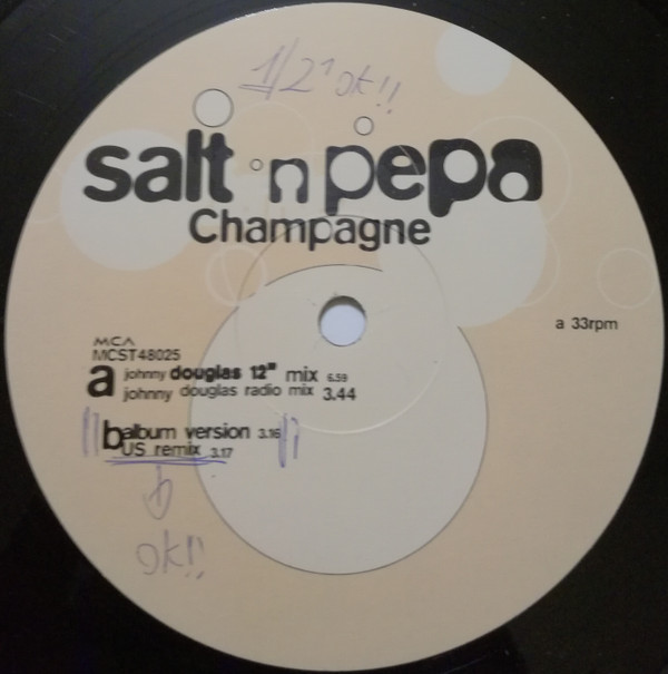 Salt 'N' Pepa - Champagne | MCA Records (MCST 48025) - 3 Salt 'N' Pepa - Champagne | MCA Records (MCST 48025) - 3