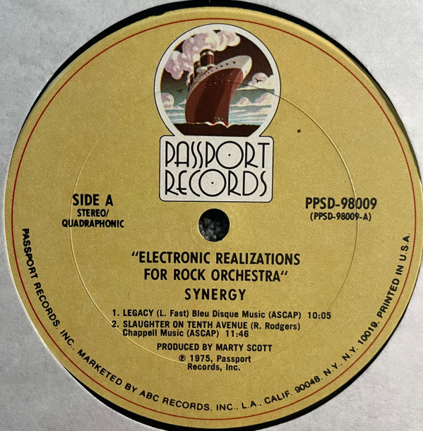 Synergy - Electronic Realizations For Rock Orchestra | Passport Records (PPSD-98009) - 3 Synergy - Electronic Realizations For Rock Orchestra | Passport Records (PPSD-98009) - 3