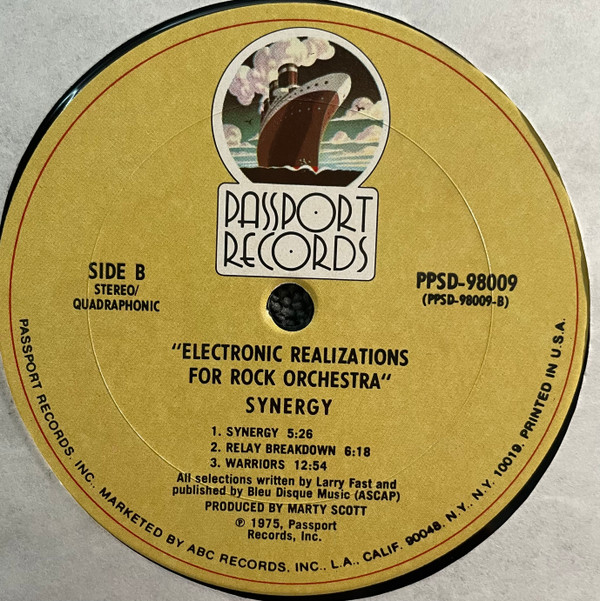 Synergy - Electronic Realizations For Rock Orchestra | Passport Records (PPSD-98009) - 4 Synergy - Electronic Realizations For Rock Orchestra | Passport Records (PPSD-98009) - 4