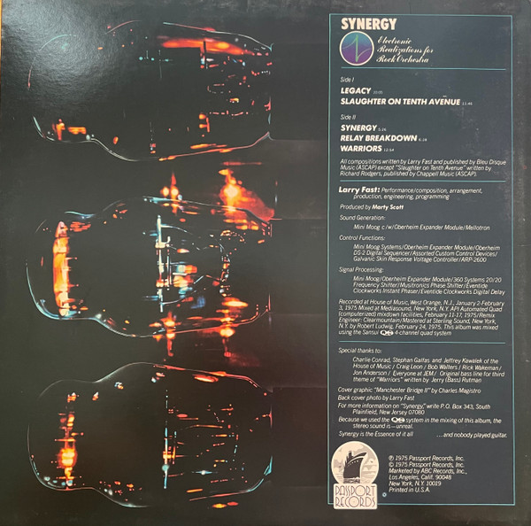 Synergy - Electronic Realizations For Rock Orchestra | Passport Records (PPSD-98009) - 2 Synergy - Electronic Realizations For Rock Orchestra | Passport Records (PPSD-98009) - 2