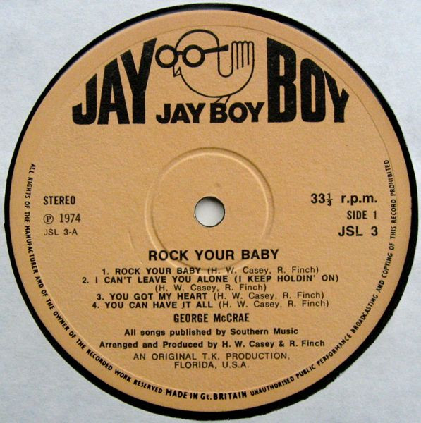 George McCrae - Rock Your Baby | Jay Boy (JSL 3) - 3 George McCrae - Rock Your Baby | Jay Boy (JSL 3) - 3