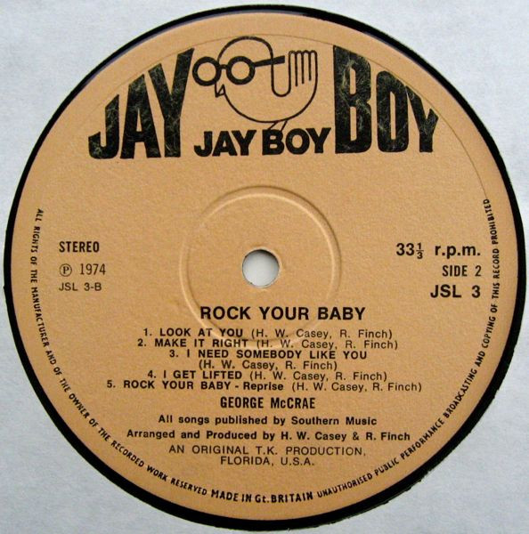 George McCrae - Rock Your Baby | Jay Boy (JSL 3) - 4 George McCrae - Rock Your Baby | Jay Boy (JSL 3) - 4