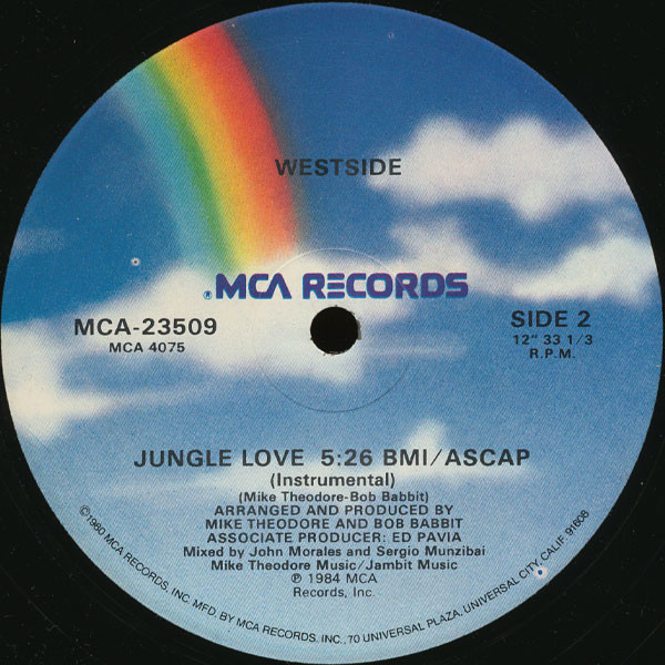 Westside - Jungle Love | MCA Records (MCA-23509) - 2 Westside - Jungle Love | MCA Records (MCA-23509) - 2