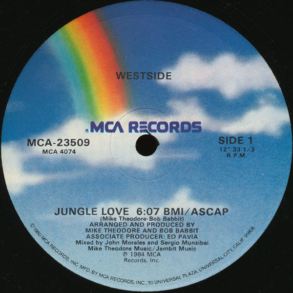 Westside - Jungle Love | MCA Records (MCA-23509)