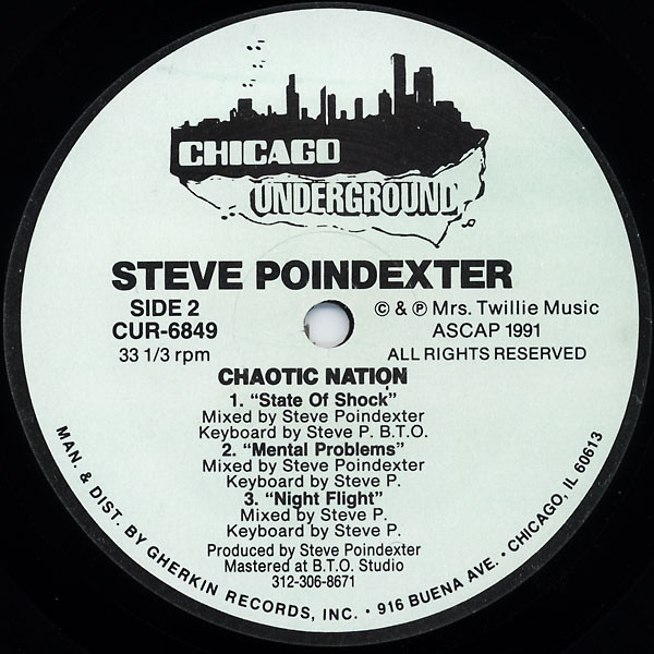 Steve Poindexter - Chaotic Nation | Chicago Underground (CUR-6849) - 2 Steve Poindexter - Chaotic Nation | Chicago Underground (CUR-6849) - 2