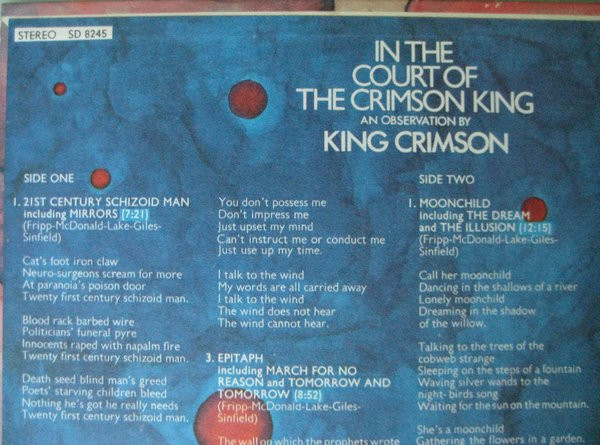 King Crimson - In The Court Of The Crimson King (An Observation By King Crimson) [Vinyl] | Atlantic (SD 8245) - 4