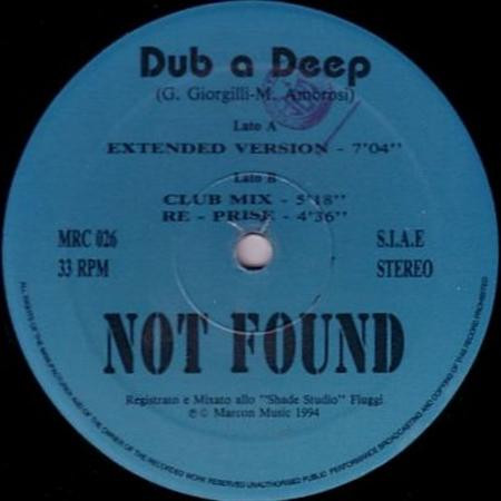 Not Found - Dub A Deep | Marcon Music (MRC 026)