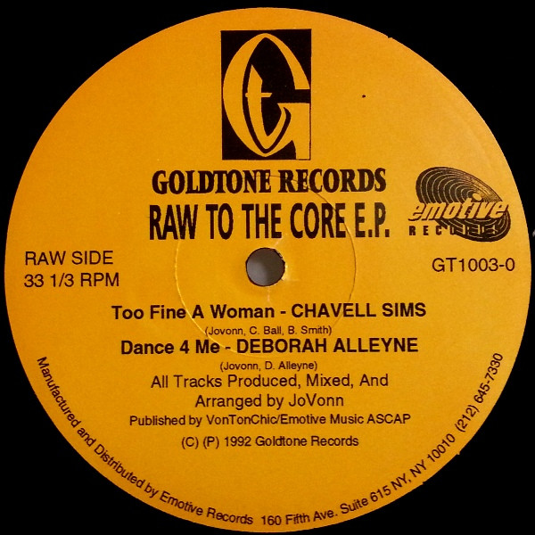 Various - Raw To The Core E.P. | Goldtone Records (GT1003-0)