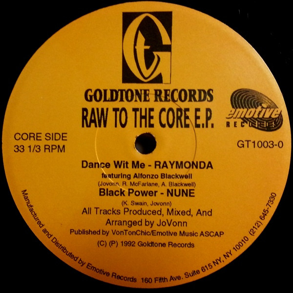Various - Raw To The Core E.P. | Goldtone Records (GT1003-0) - 2