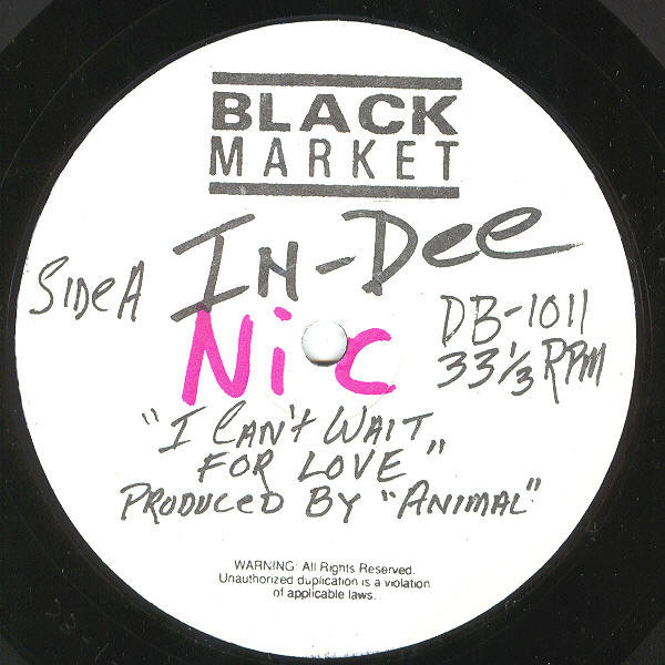In-Dee - I Can't Wait For Love | Black Market Records (DB-1011)
