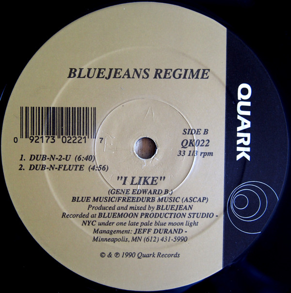 Bluejeans Regime - I Like | Quark (QK 022) - 2