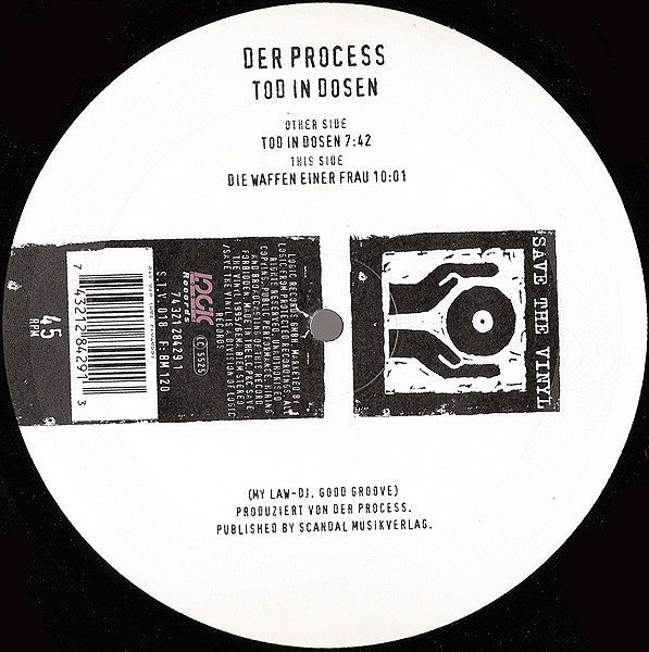 Der Process - Tod In Dosen | Save The Vinyl (STV 018) - main Der Process - Tod In Dosen | Save The Vinyl (STV 018) - main