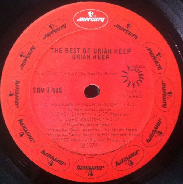 Uriah Heep - The Best Of Uriah Heep [Vinyl] | Mercury (SRM-1-695) - 4