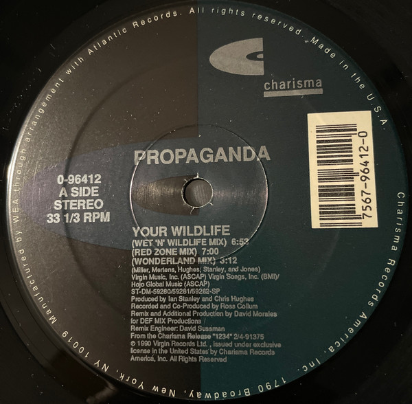Propaganda - Your Wildlife | Charisma (0-96412) - 2 Propaganda - Your Wildlife | Charisma (0-96412) - 2