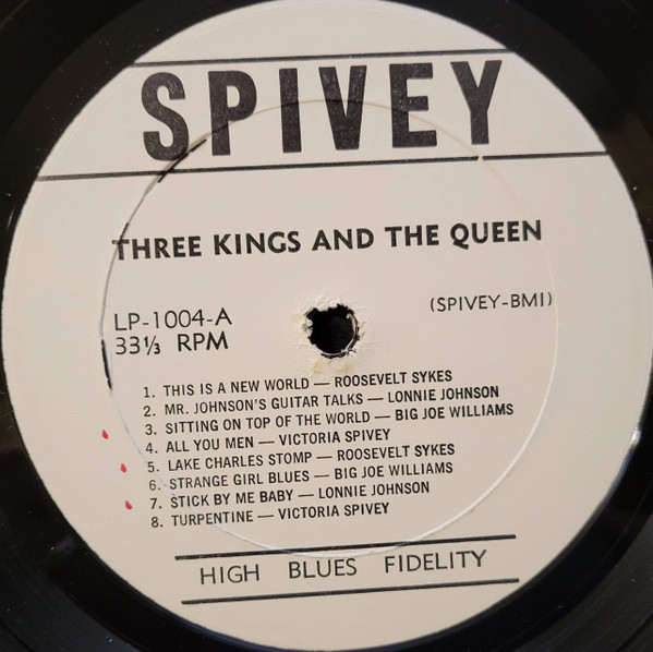 Roosevelt Sykes / Big Joe Williams / Lonnie Johnson / Victoria Spivey - Three Kings And The Queen | Spivey Records (LP 1004) - 3 Roosevelt Sykes / Big Joe Williams / Lonnie Johnson / Victoria Spivey - Three Kings And The Queen | Spivey Records (LP 1004) - 3