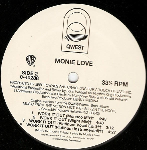Monie Love - Work It Out | Qwest Records (0-40288) - 5 Monie Love - Work It Out | Qwest Records (0-40288) - 5