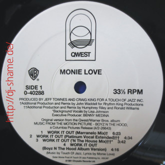 Monie Love - Work It Out | Qwest Records (0-40288) - 3 Monie Love - Work It Out | Qwest Records (0-40288) - 3