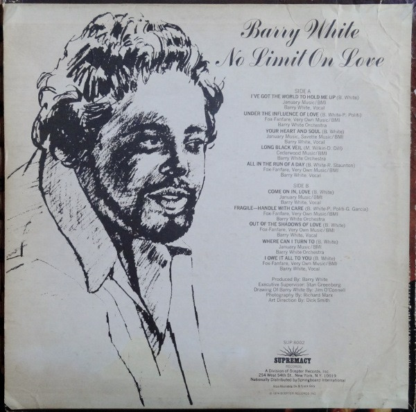 Barry White - No Limit On Love | Supremacy (SUP 8002) - 2 Barry White - No Limit On Love | Supremacy (SUP 8002) - 2