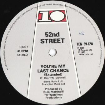 52nd Street - You're My Last Chance | 10 Records (TEN 89-12) - 3 52nd Street - You're My Last Chance | 10 Records (TEN 89-12) - 3