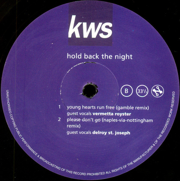 K.W.S. - Hold Back The Night | Network Records (NWKT65) - 4