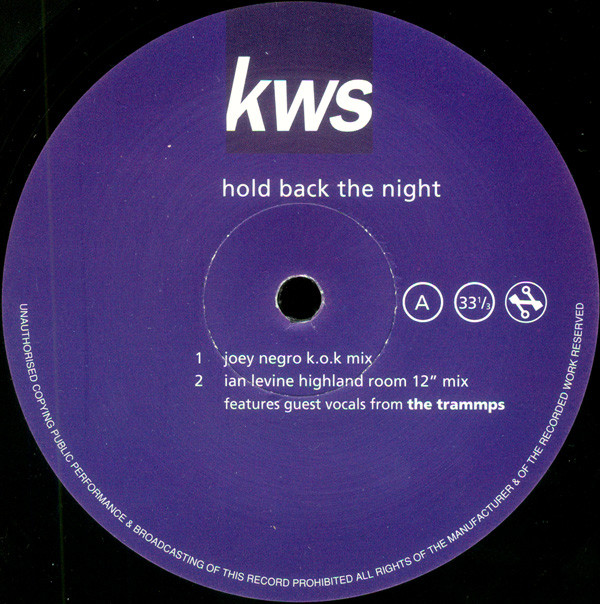 K.W.S. - Hold Back The Night | Network Records (NWKT65) - 3