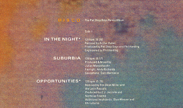 Pet Shop Boys - Disco | Parlophone (046 24 0666 1) - 5 Pet Shop Boys - Disco | Parlophone (046 24 0666 1) - 5