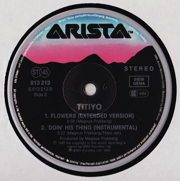 Titiyo - Flowers | Arista (613 212) - 4