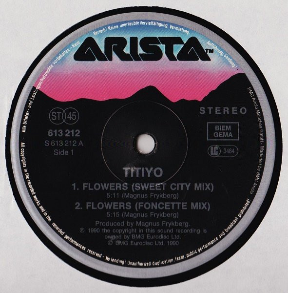 Titiyo - Flowers | Arista (613 212) - 3