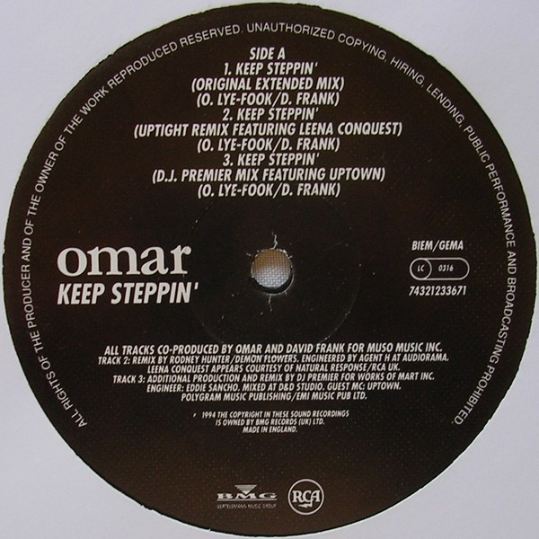 Omar - Keep Steppin' | RCA (74321 23367 1) - 3