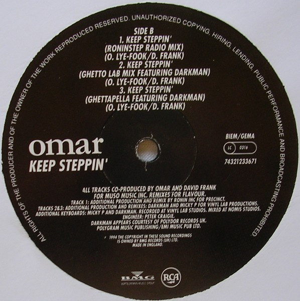 Omar - Keep Steppin' | RCA (74321 23367 1) - 4
