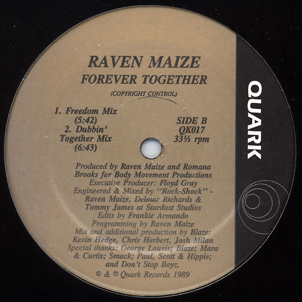 Raven Maize - Forever Together | Quark (QK017) - 2