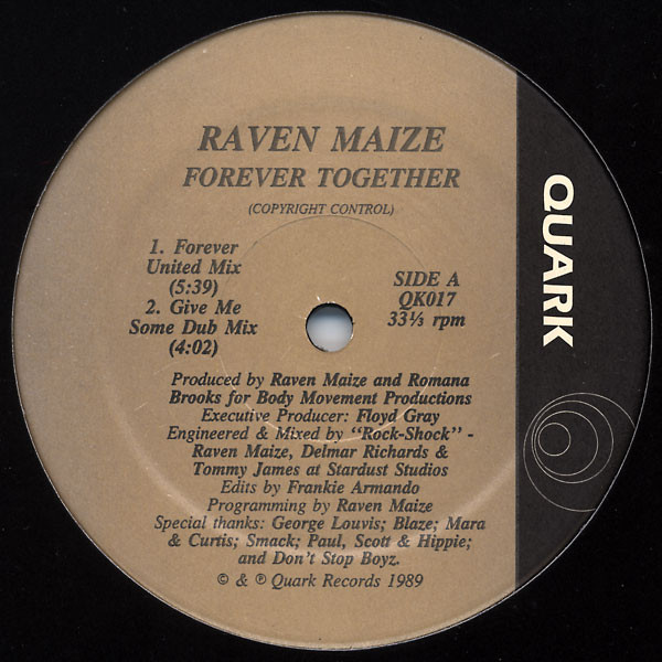 Raven Maize - Forever Together | Quark (QK017) - main