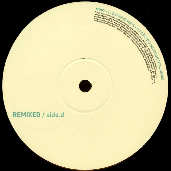 Moby - Extreme Ways | Mute (P12 MUTE 270) - 5