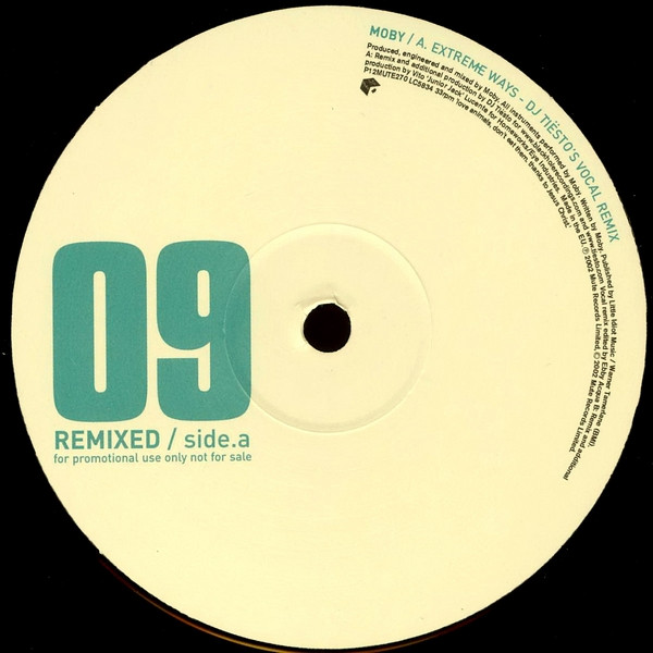 Moby - Extreme Ways | Mute (P12 MUTE 270) - 2