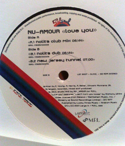 Nu-Amour - Love You | Large-IT Productions (LGT 8007) - 2 Nu-Amour - Love You | Large-IT Productions (LGT 8007) - 2