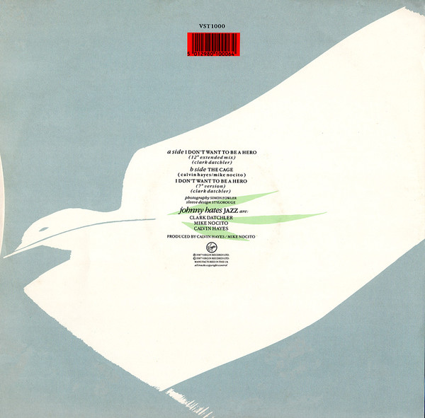 Johnny Hates Jazz - I Don't Want To Be A Hero | Virgin (VST1000) - 2