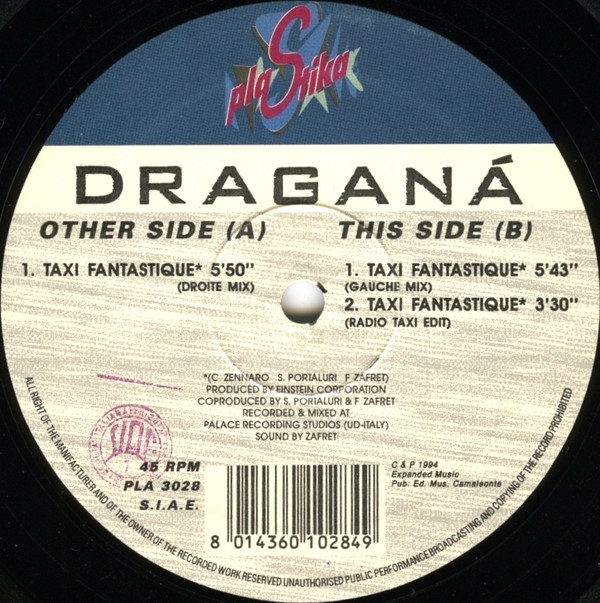 Dragana - Taxi Fantastique | Plastika (PLA 3028) - 3 Dragana - Taxi Fantastique | Plastika (PLA 3028) - 3