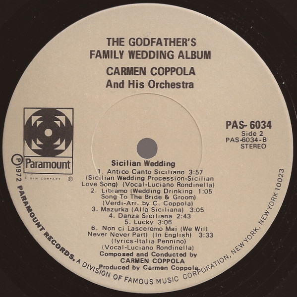 The Godfather's Family Wedding Album