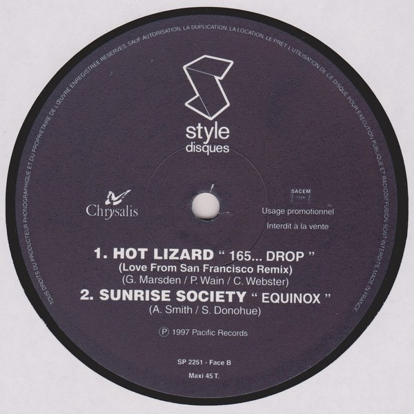 Various - Style Disques Sampler | Chrysalis (SP 2251) - 2