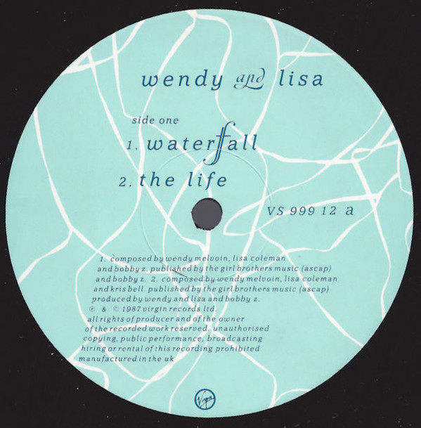 Wendy And Lisa - Waterfall | Virgin (VS 999 12) - 3 Wendy And Lisa - Waterfall | Virgin (VS 999 12) - 3