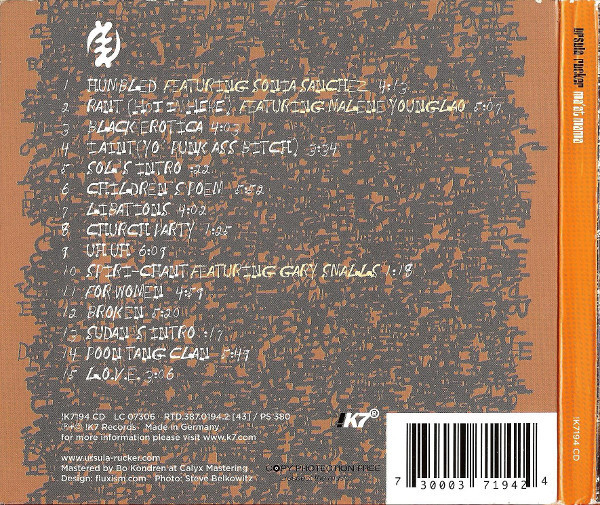 Ursula Rucker - Ma'at Mama | !K7 Records (!K7194CD) - 2