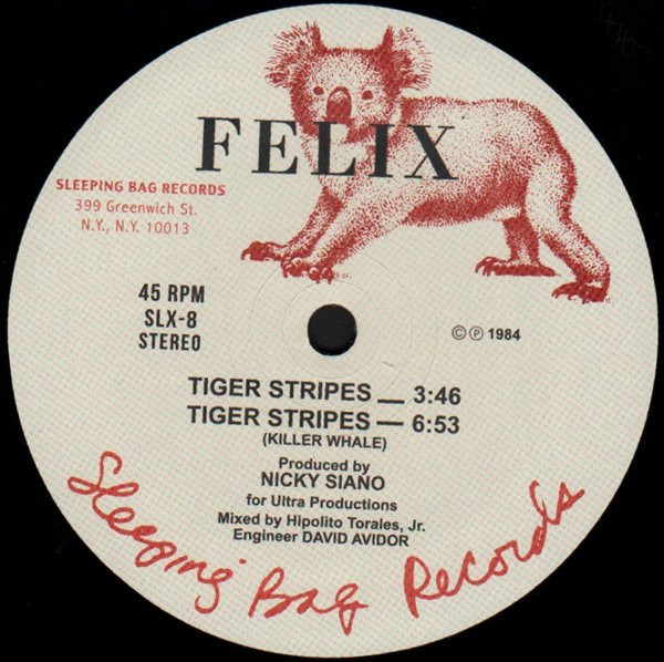 Felix - Tiger Stripes | Sleeping Bag Records (SLX-008) - main Felix - Tiger Stripes | Sleeping Bag Records (SLX-008) - main