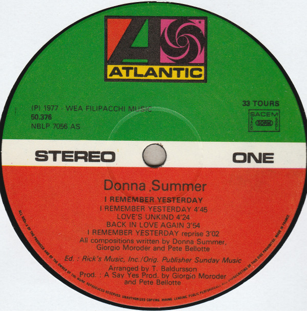 I Remember Yesterday