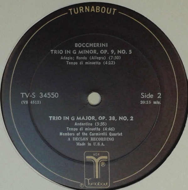 Quartet In A Major / La Tiranna / 2 Trios In G Minor And G Major