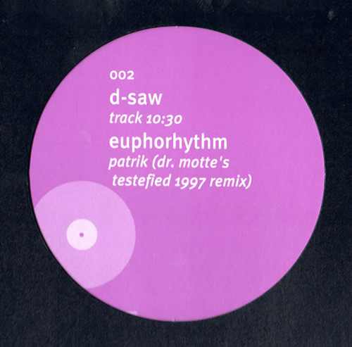 D-Saw / Euphorhythm - Track 10:30 / Patrik | Immer (IMMER 002)