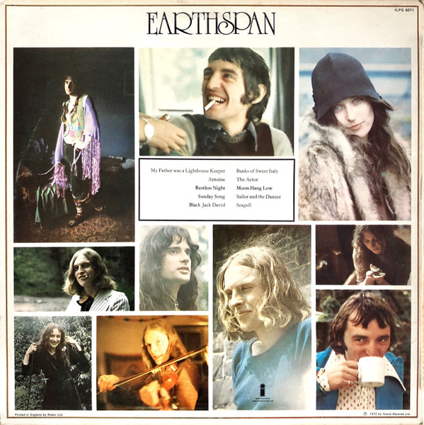 The Incredible String Band - Earthspan | Island Records (ILPS 9211) - 2